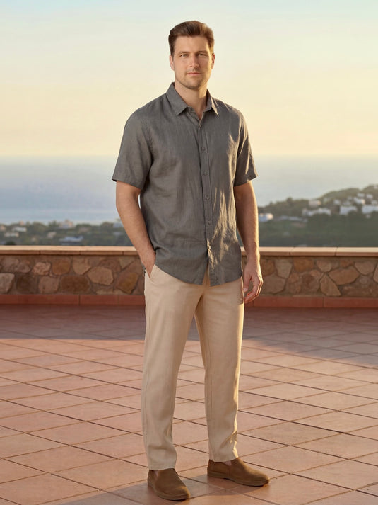 Linen Spencer Short Sleeve Shirt