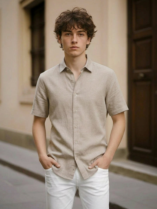 Casual Wear Regular Short Sleeve Shirt