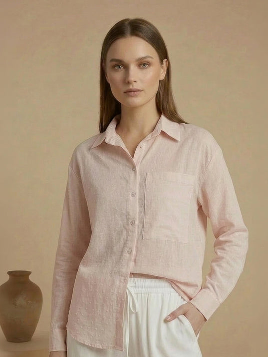 Basic oversize cotton shirt