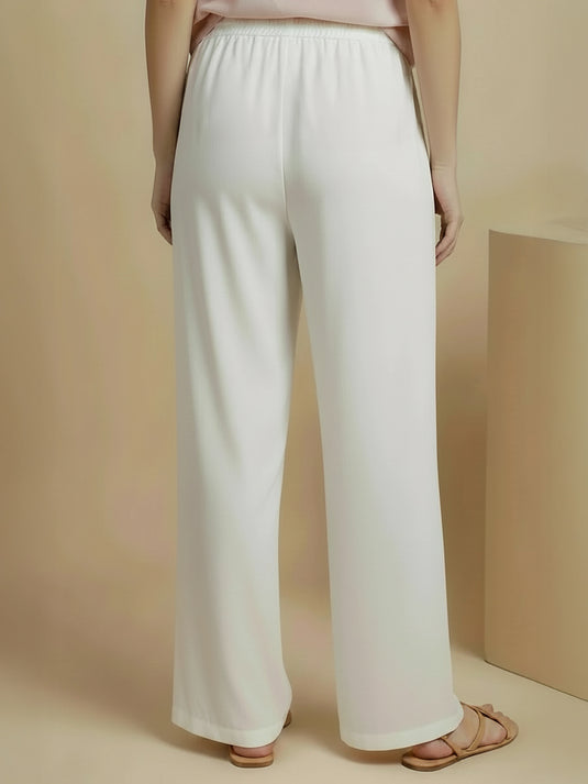 Basic linen drawcord pant