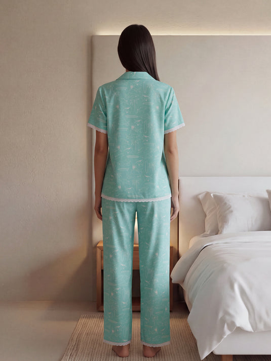 Short sleeve pyjama top