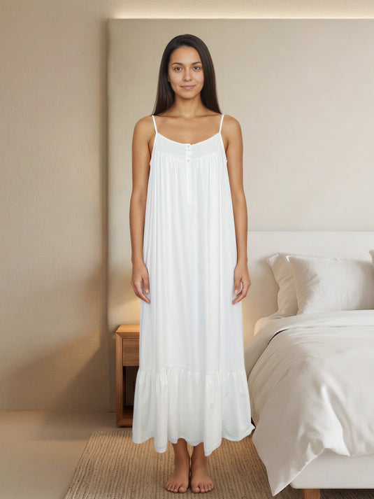 Lace detailed night gown