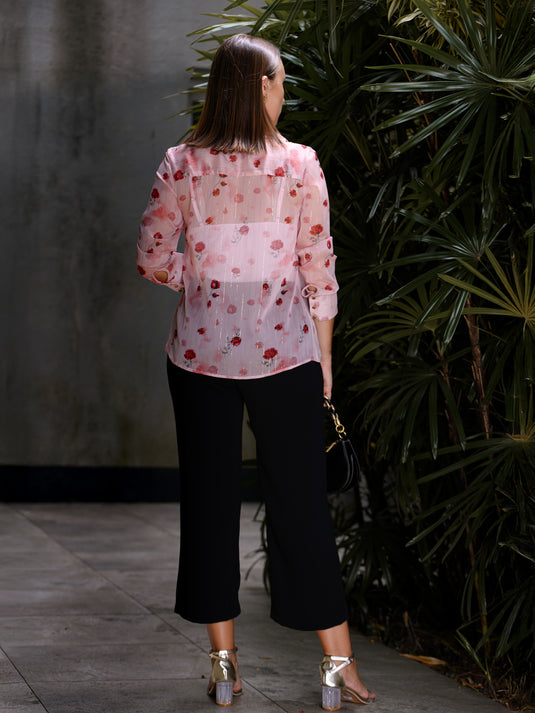 Printed long sleeve shirt