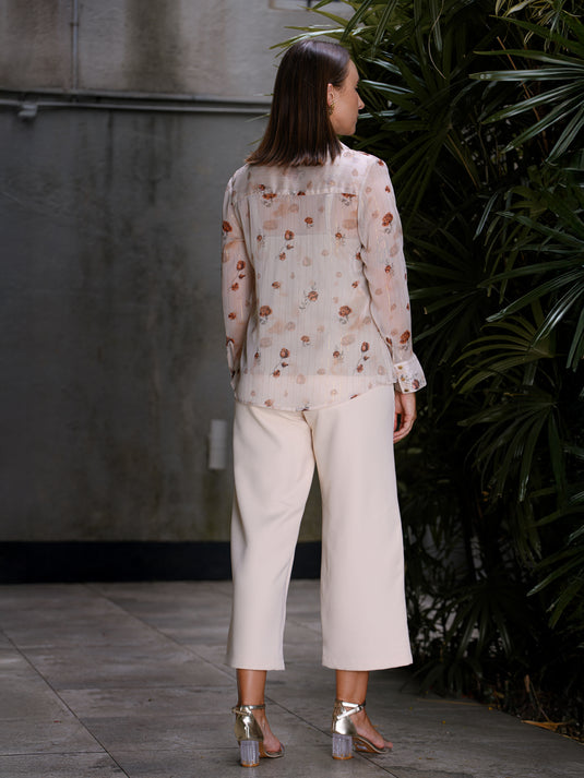 Printed long sleeve shirt