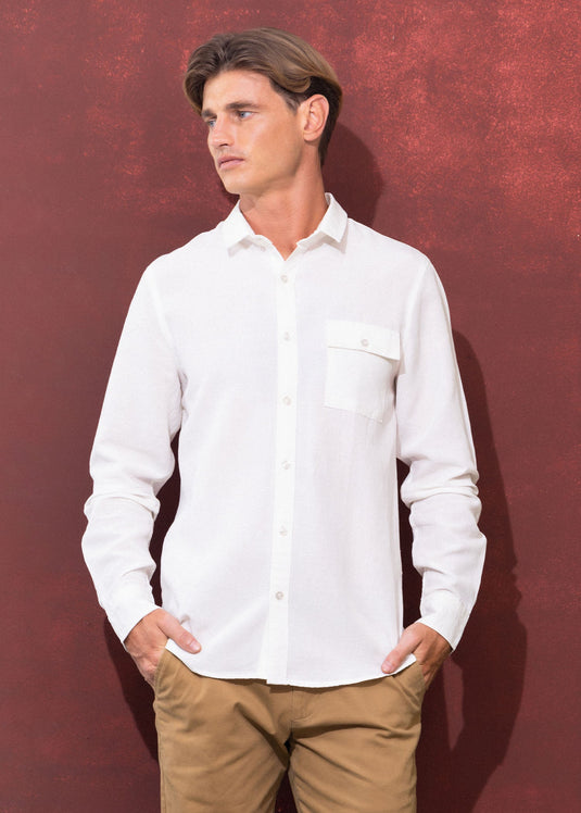 CASUAL WEAR FLAPPKT L/S SHIRT