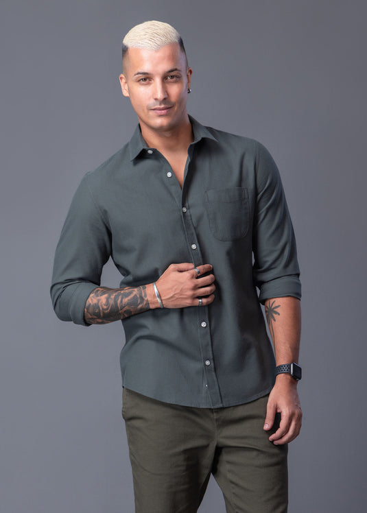Casual Wear Button Down L/S Shirt