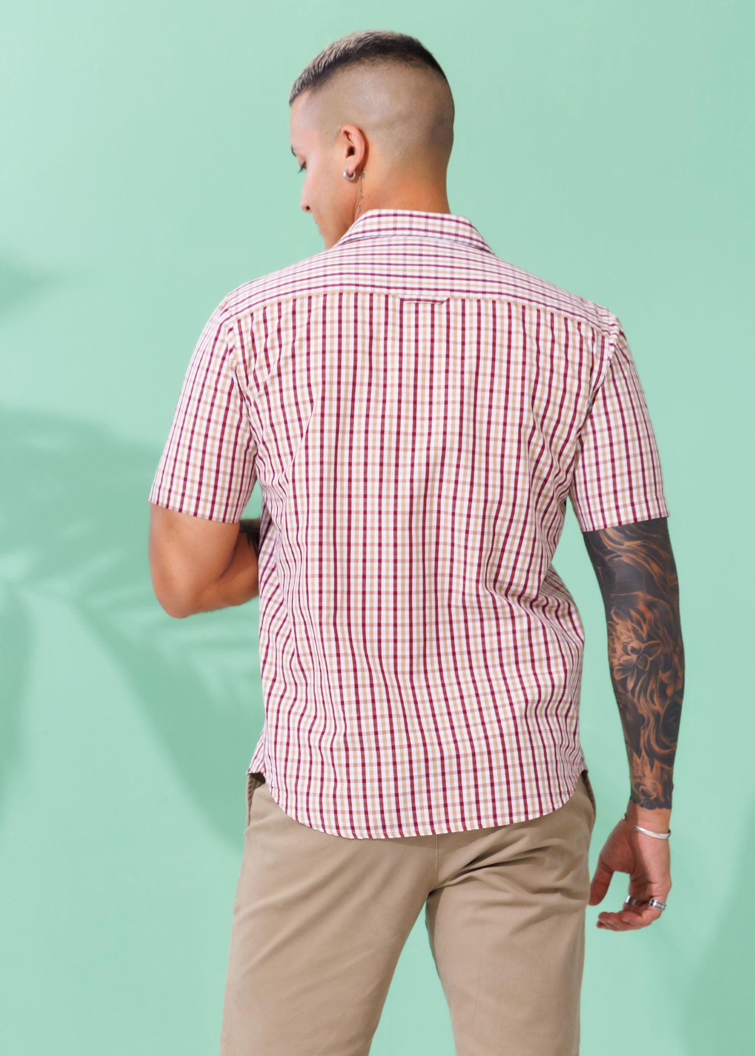 Casual Wear S/S Shirt With Flap  PKT