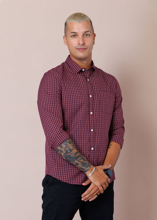 Casual Wear Check L/S Shirt