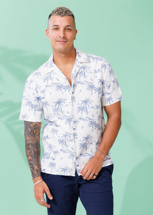 Casual Wear Cuban Collar S/S Shirt