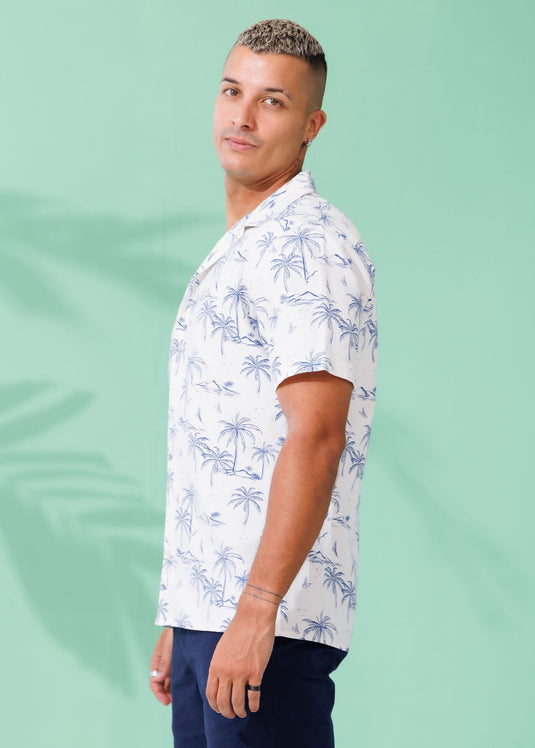 Casual Wear Cuban Collar S/S Shirt