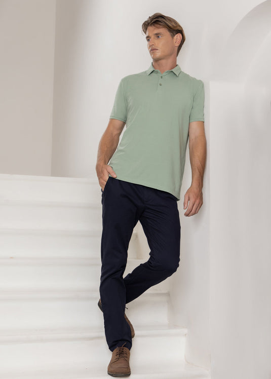 Casual Wear Self Collar S/S T-Shirt.