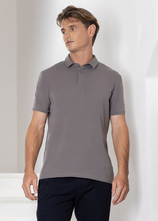 Casual Wear Self Collar S/S T-Shirt.