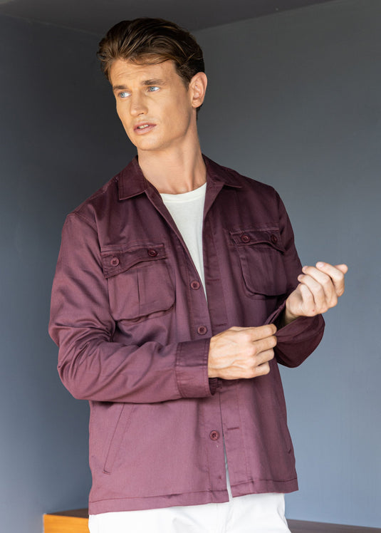 Vintage combat over shirt