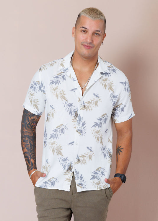 Casual Wear Cuban Collar S/S Shirt