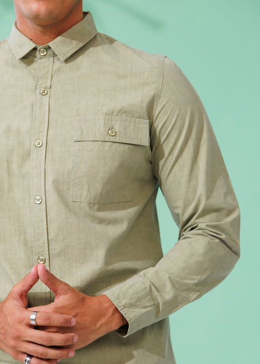 Casual Wear Detailed L/S Shirt