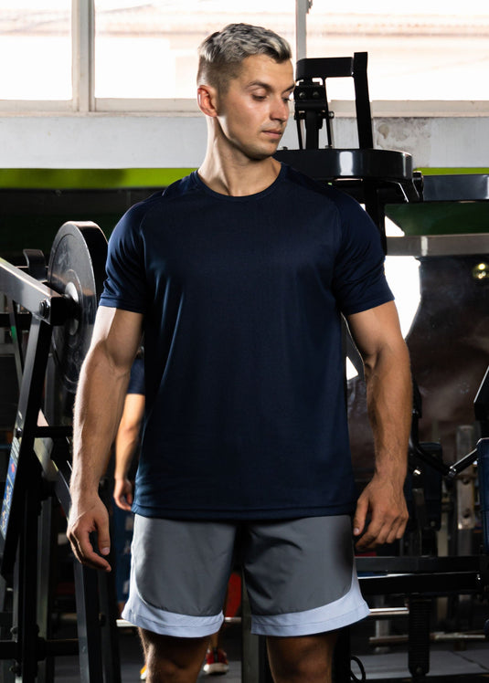 Active Wear T-shirt With  Front Panel