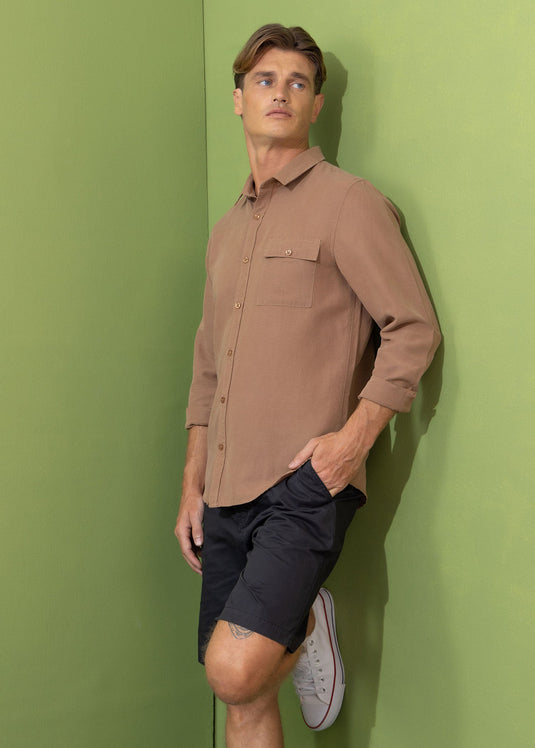 CASUAL WEAR FLAPPKT L/S SHIRT