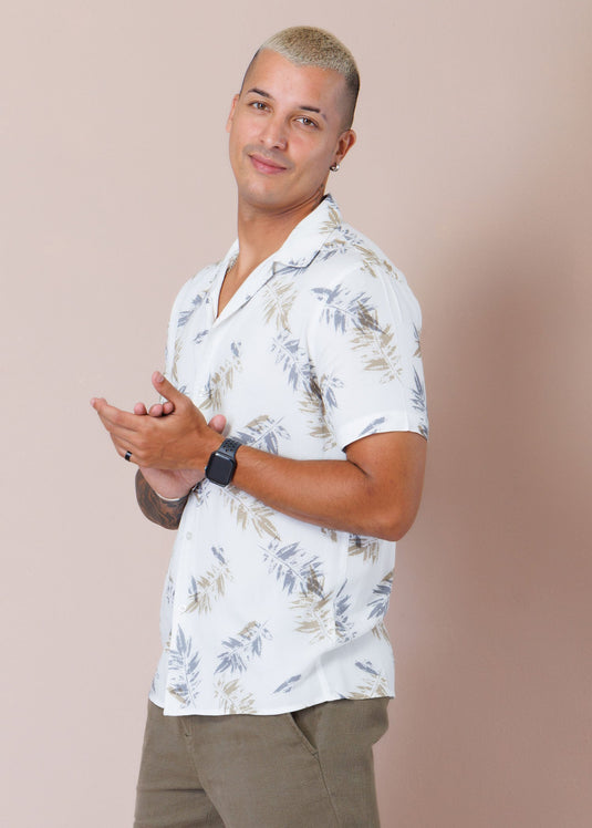 Casual Wear Cuban Collar S/S Shirt