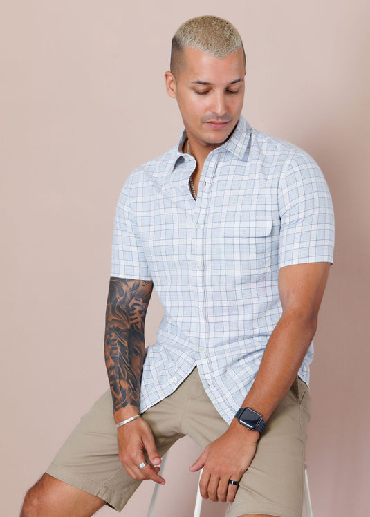 Casual Wear Check S/S Shirt