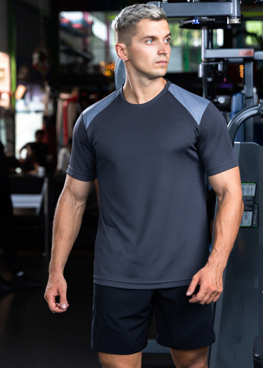 Active Wear T-shirt With Front Contrast
