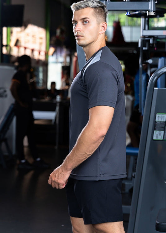 Active Wear T-shirt With Front Contrast
