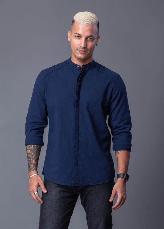 Casual Wear Detailed Stripe L/S Shirt