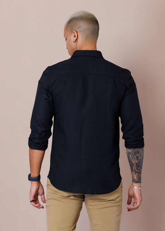 Detailed Linen L/S Shirt