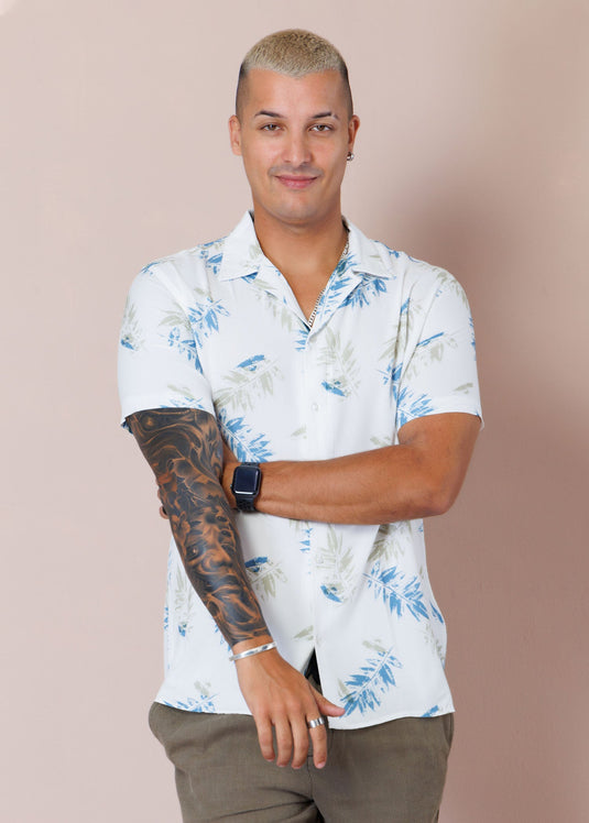 Casual Wear Cuban Collar S/S Shirt