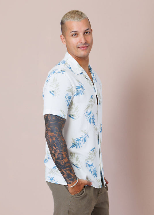 Casual Wear Cuban Collar S/S Shirt
