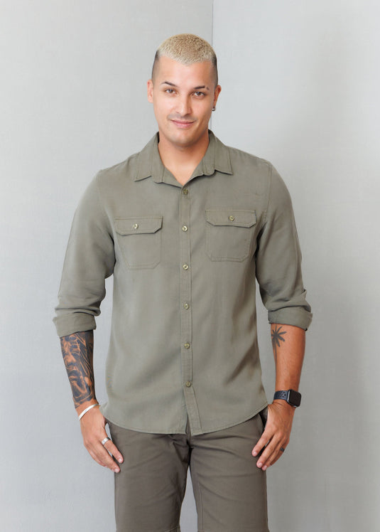 Casual Wear Double PKT L/S Shirt
