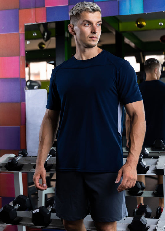 Contrast Detail Active Wear T-shirt