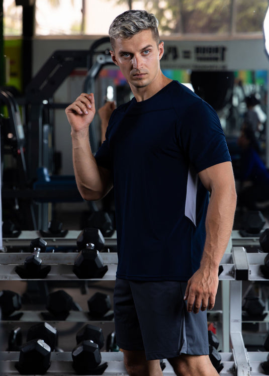 Contrast Detail Active Wear T-shirt