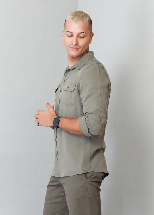 Casual Wear Double PKT L/S Shirt