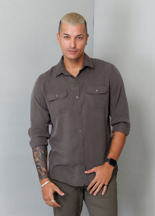 Casual Wear Double PKT L/S Shirt