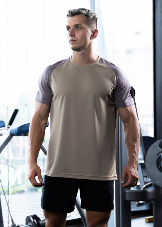 Active Wear T-shirt With Front Panel
