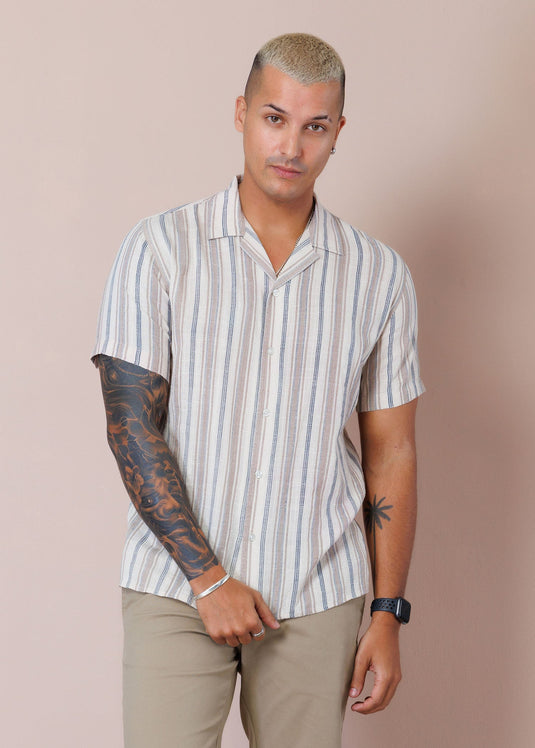 Casual Wear Stripe S/S Shirt