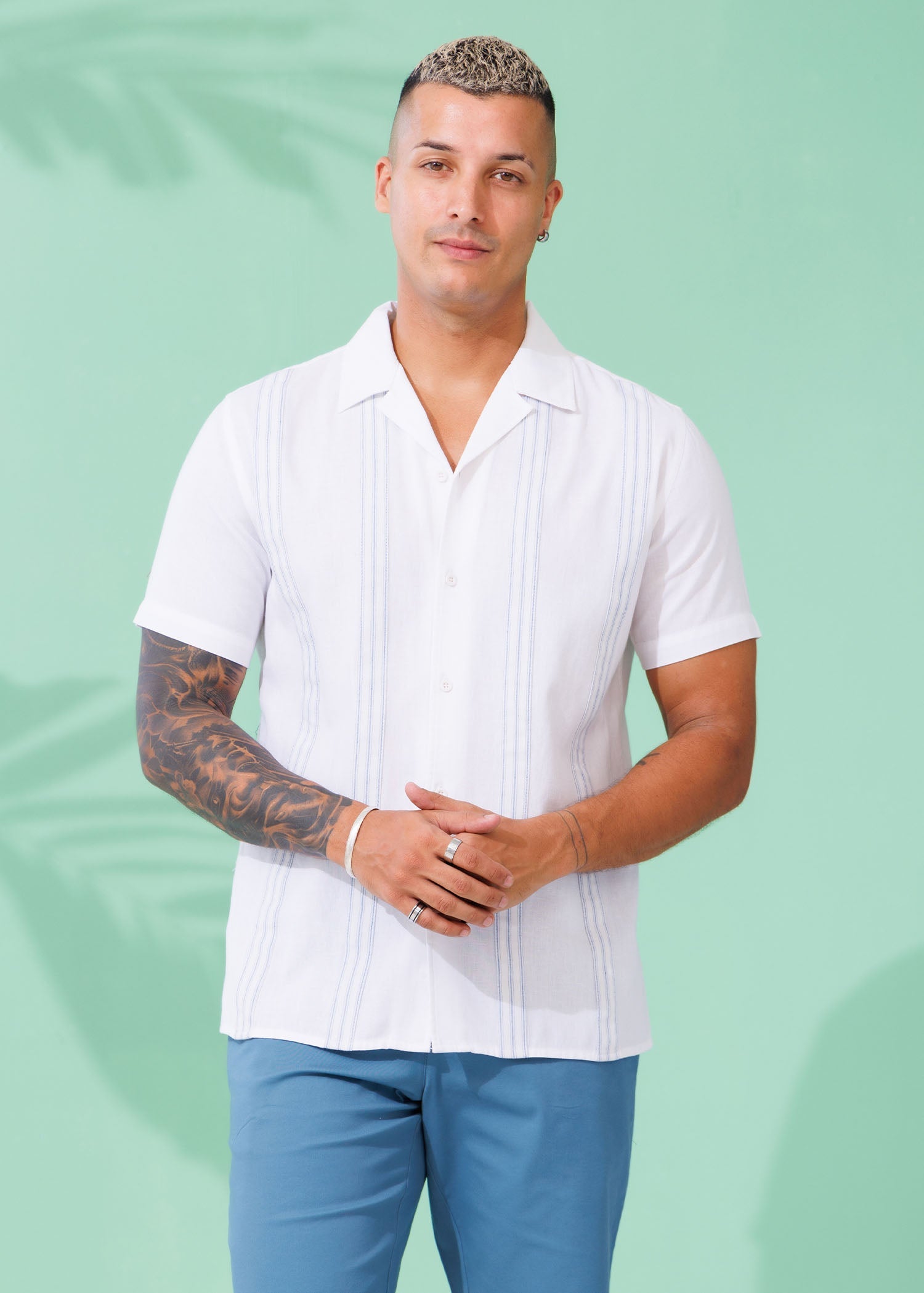 Casual Wear Stripe  S/S  Shirt