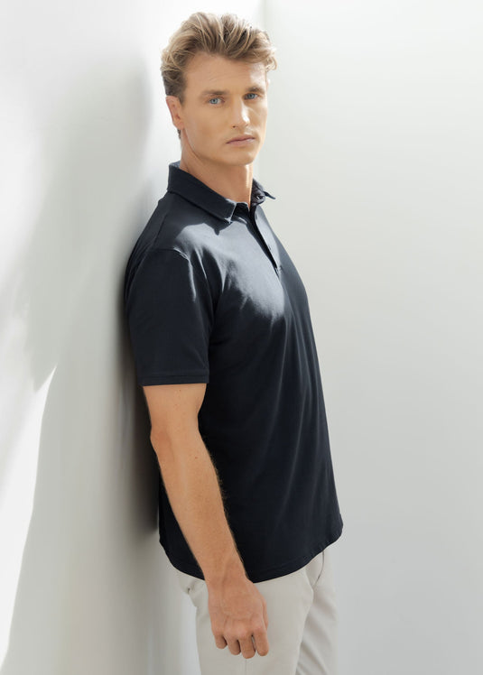 Casual Wear Self Collar S/S T-Shirt.