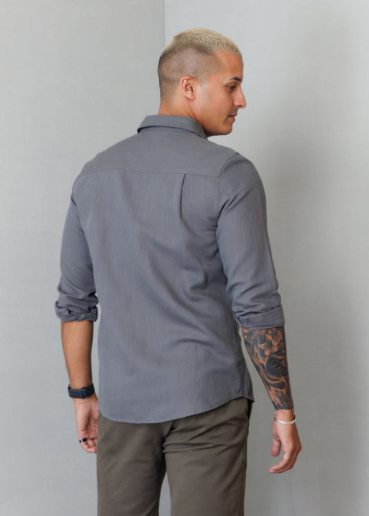 Detailed Linen L/S Shirt