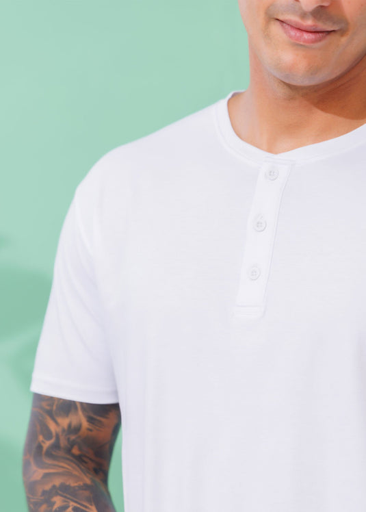 S/S Half Placket T-shirt