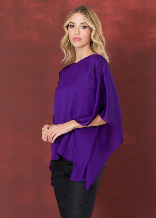 Kaftan top with raglan sleeve