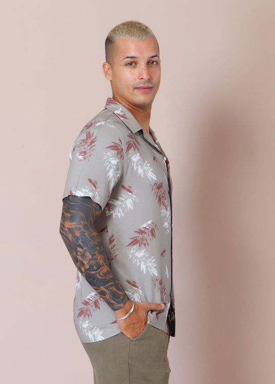 Casual Wear Cuban Collar S/S Shirt