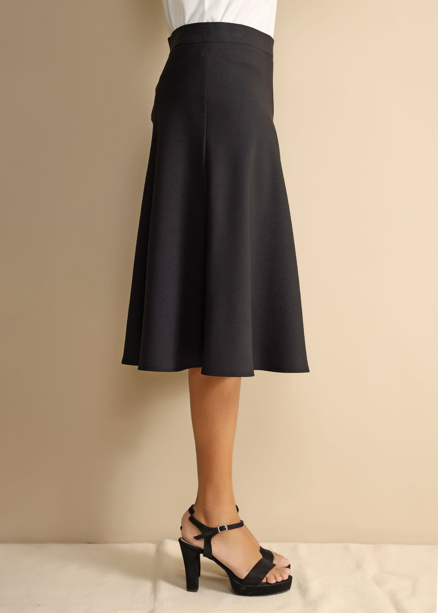 A-Line Paneled Skirt