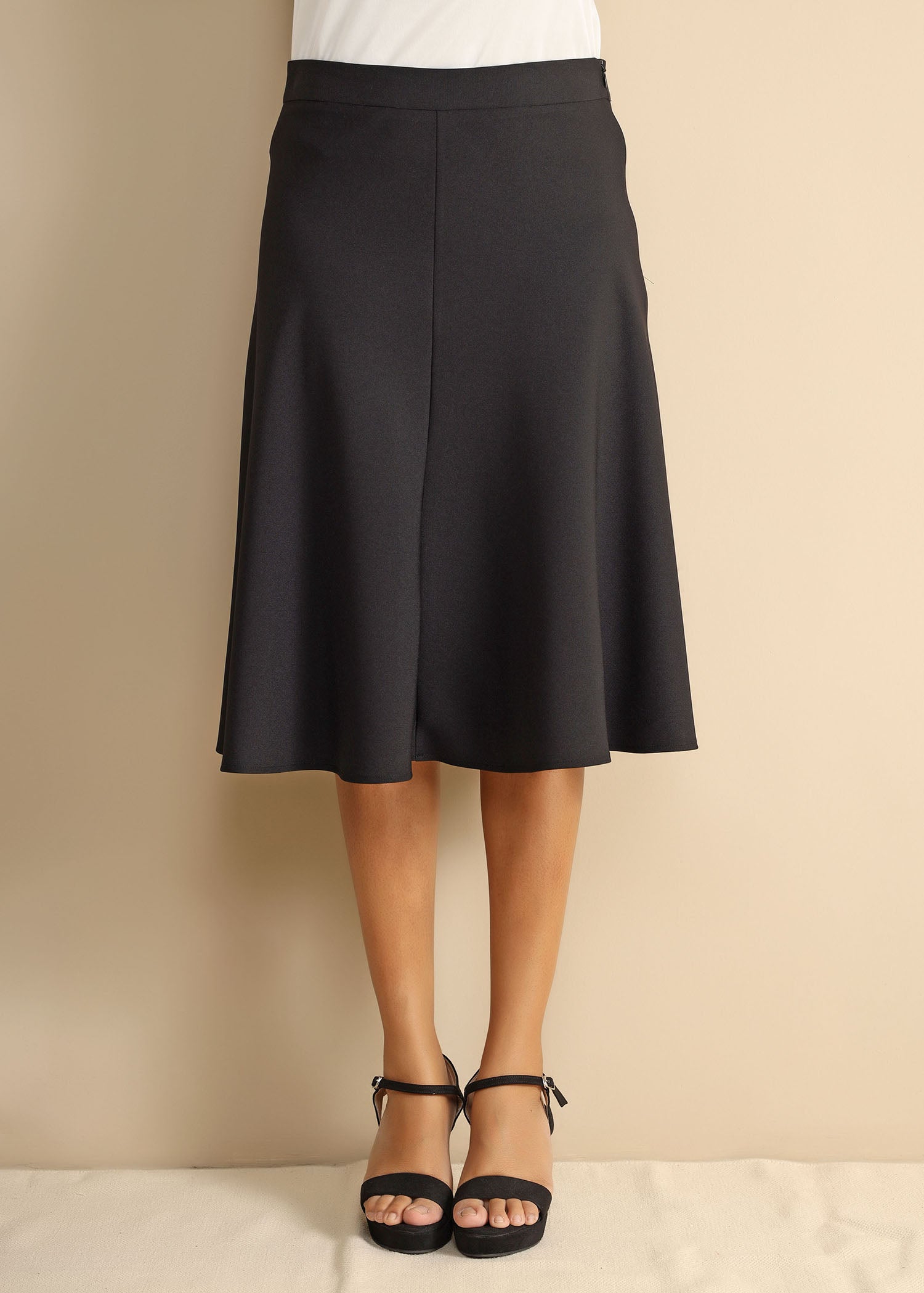 A-Line Paneled Skirt