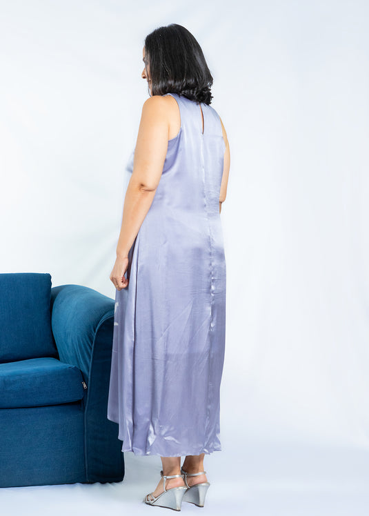 Bella Flared Batik Silk Dress