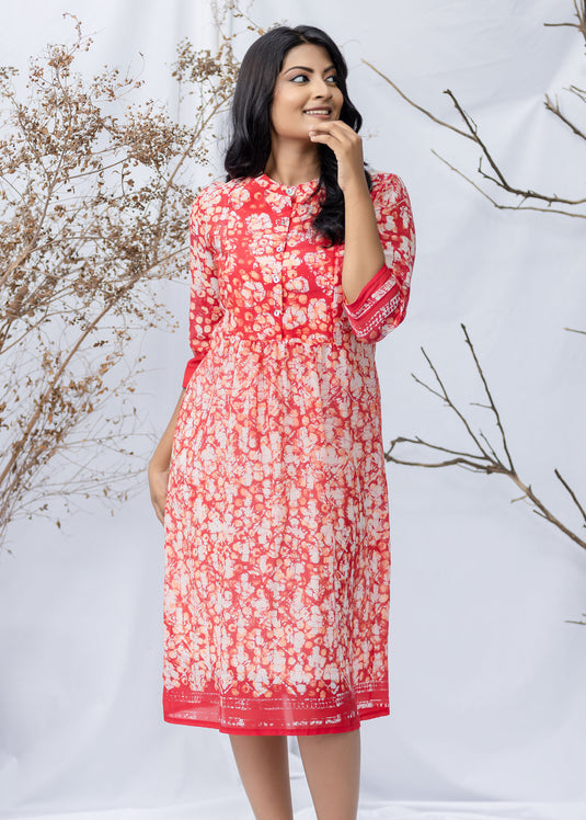 Batik Block Print Dress