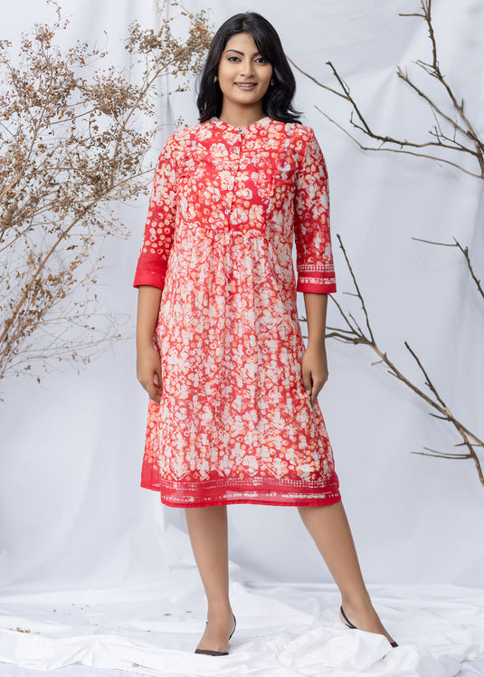 Batik Block Print Dress