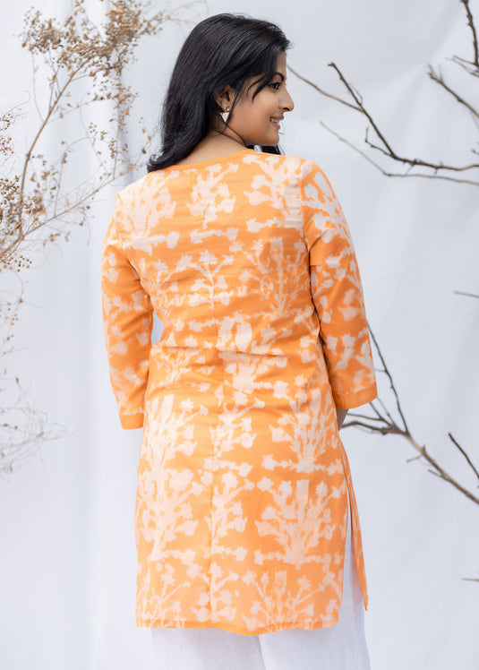 Batik floral prined kurtha top