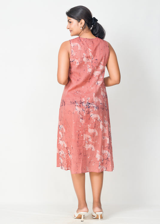 cylon peacock batik dress