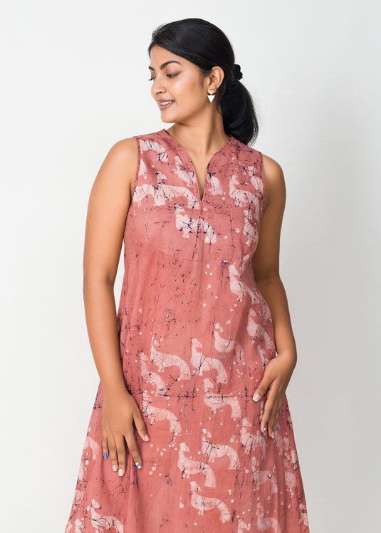 cylon peacock batik dress